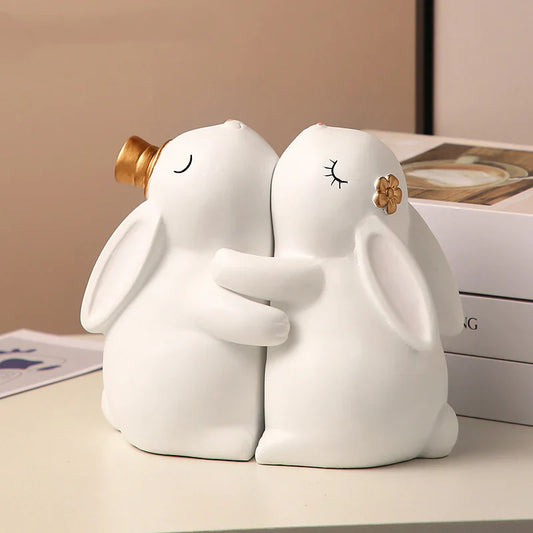 The Cutest Couple in the Room: Lovely Rabbit Couple Ornaments