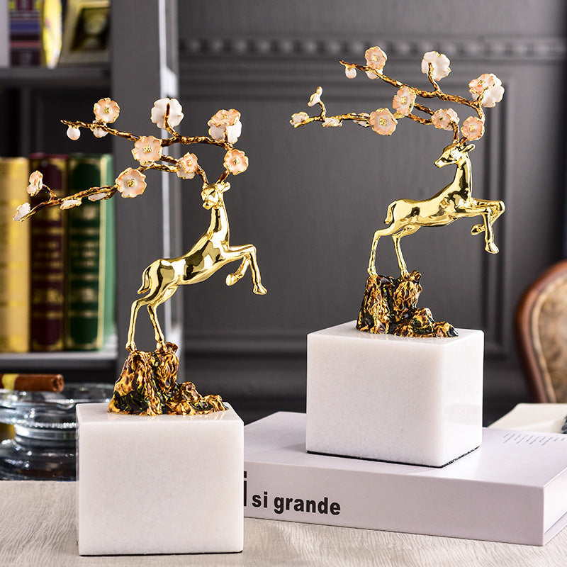 Golden Crystal Bonsai Tree – Elegant Decorative Ornament for Home & Office