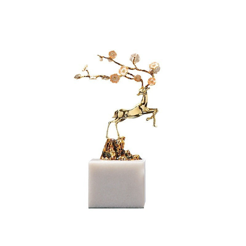 Golden Crystal Bonsai Tree – Elegant Decorative Ornament for Home & Office