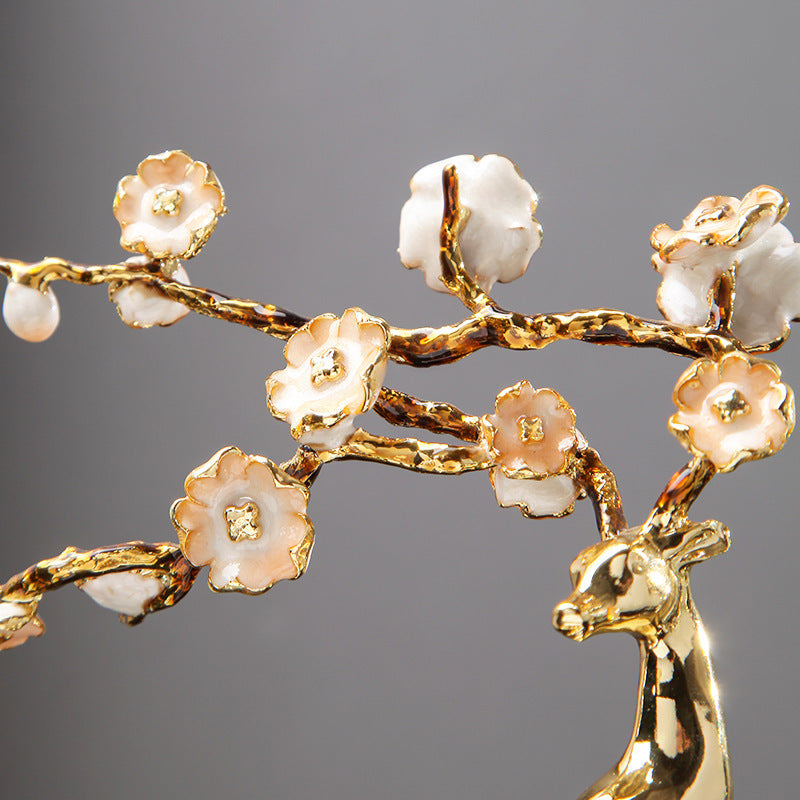 Golden Crystal Bonsai Tree – Elegant Decorative Ornament for Home & Office