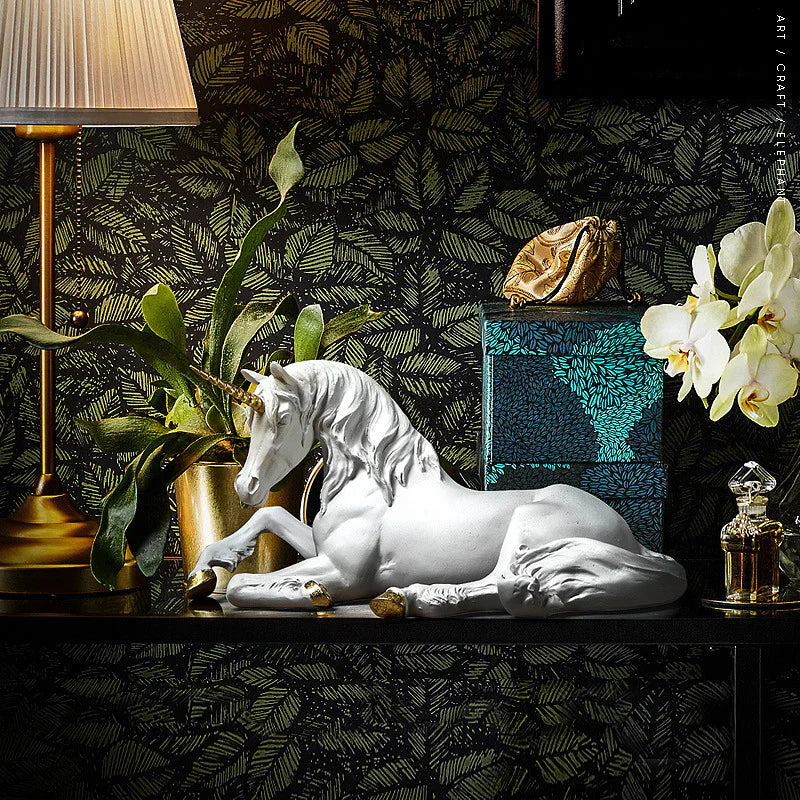Bring Magic Home: Elegant Unicorn Ornament for Luxurious Interiors