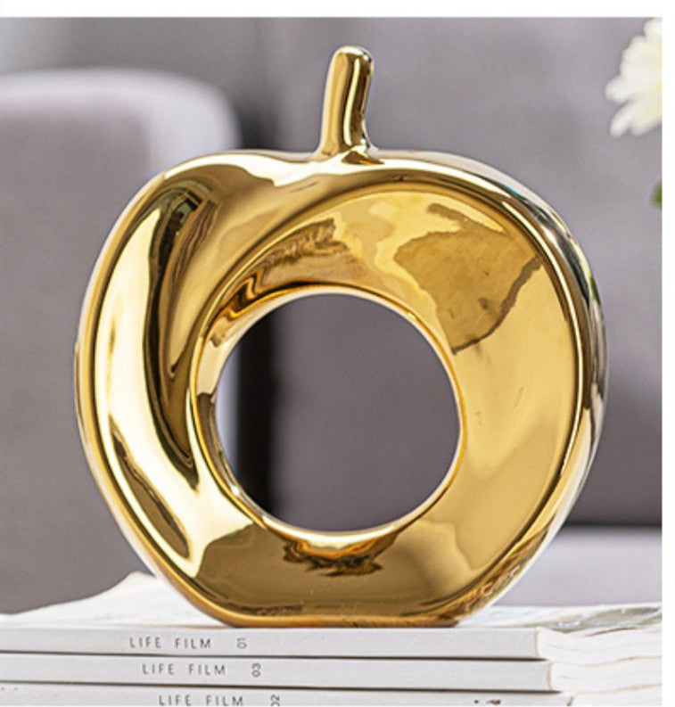 Golden apple ornament