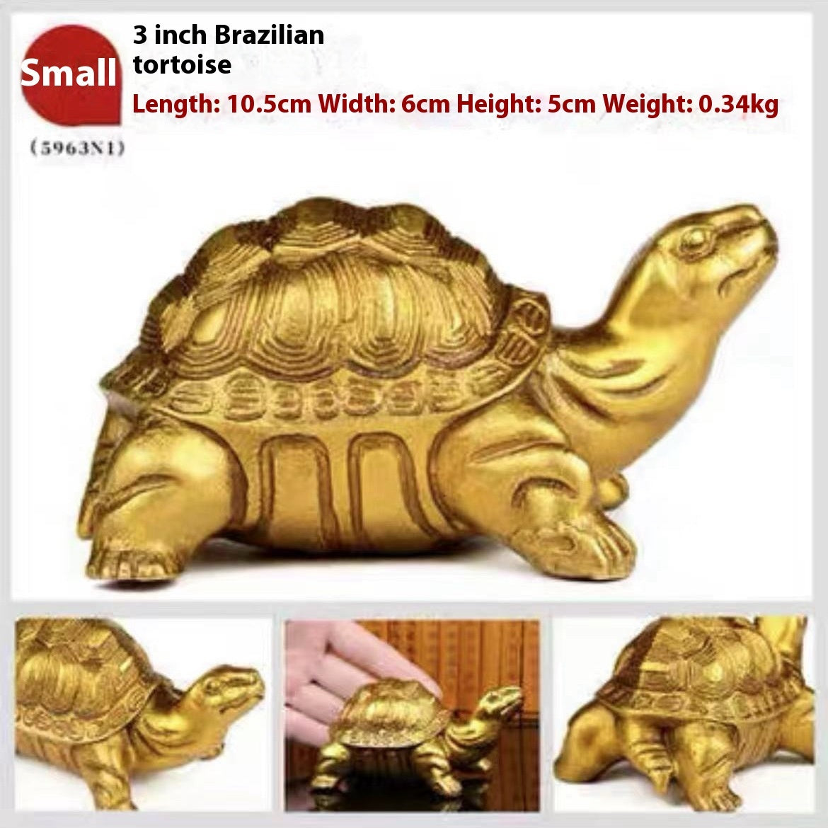 Gold turtle ornaments