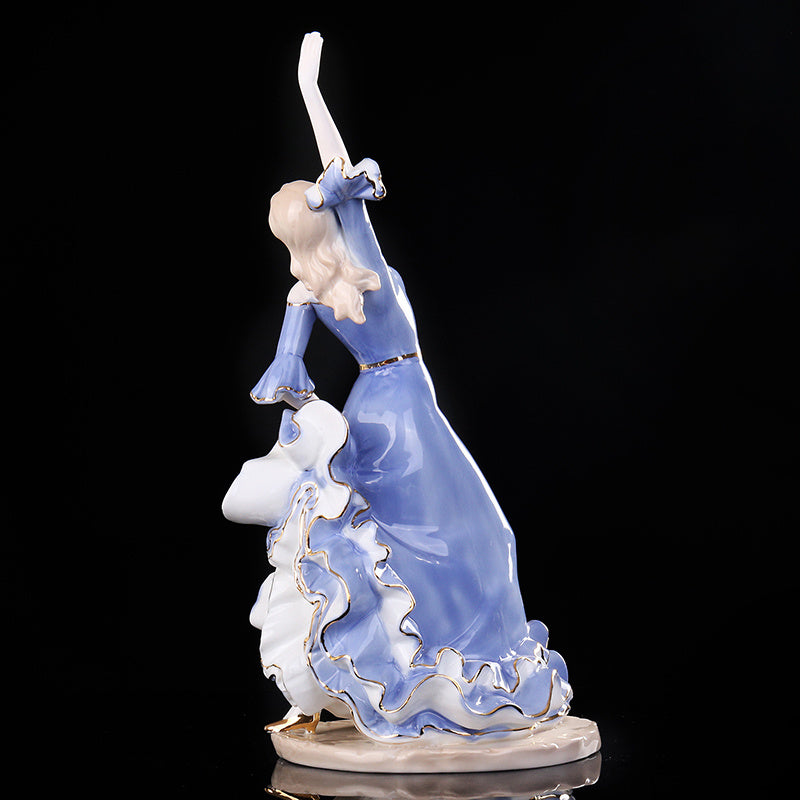 Dancing elegant lady ornament