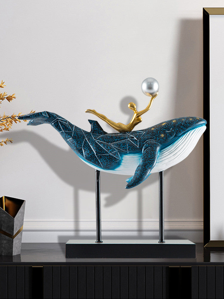 Whale ornament