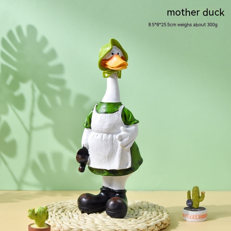 Lovely duck couple ornament