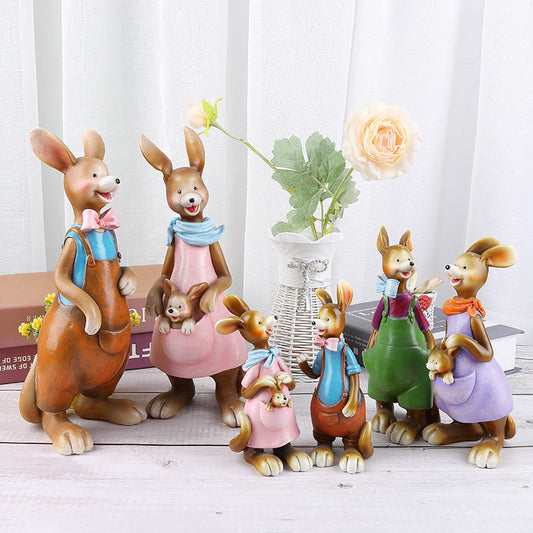 Kangaroo couple ornaments