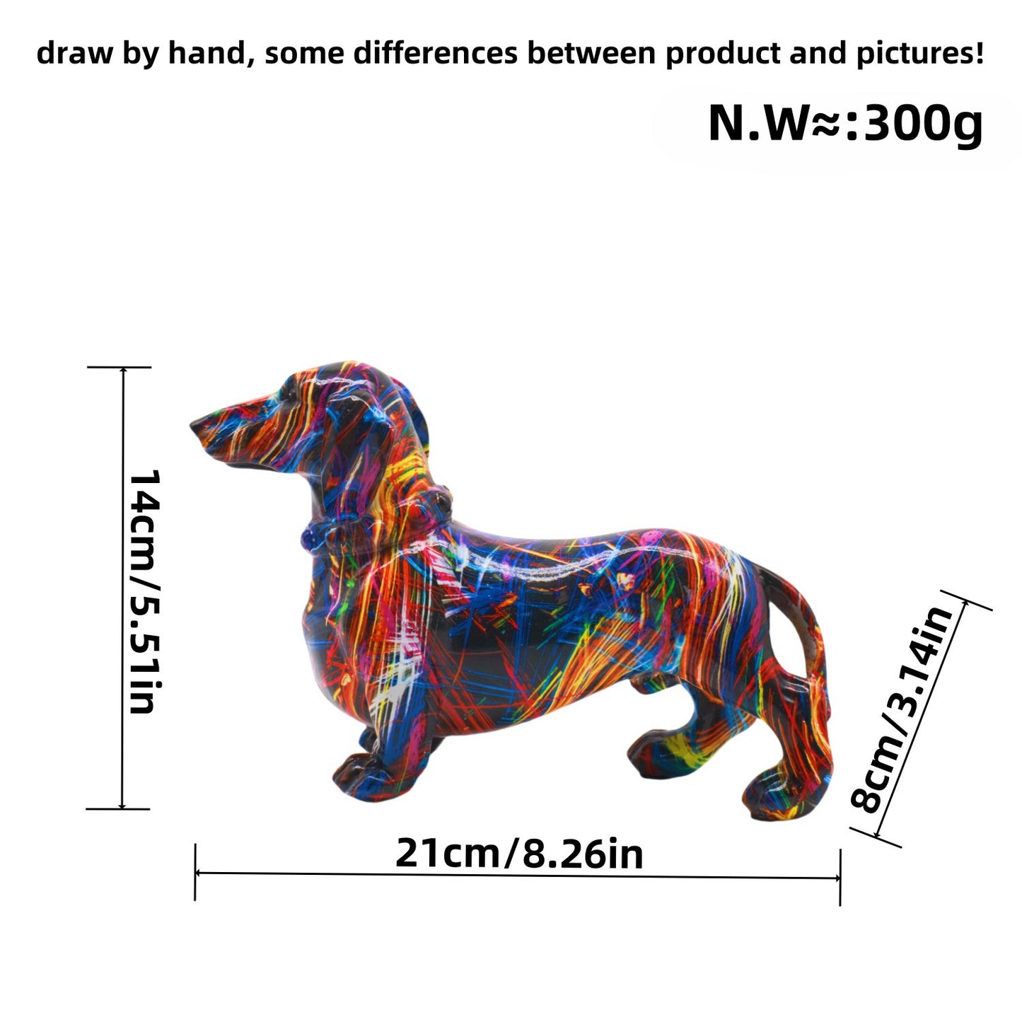 Colorful dog ornaments