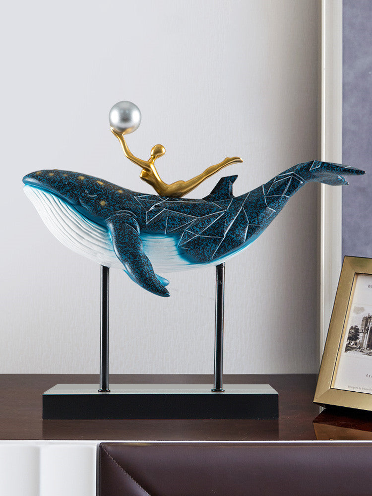 Whale ornament