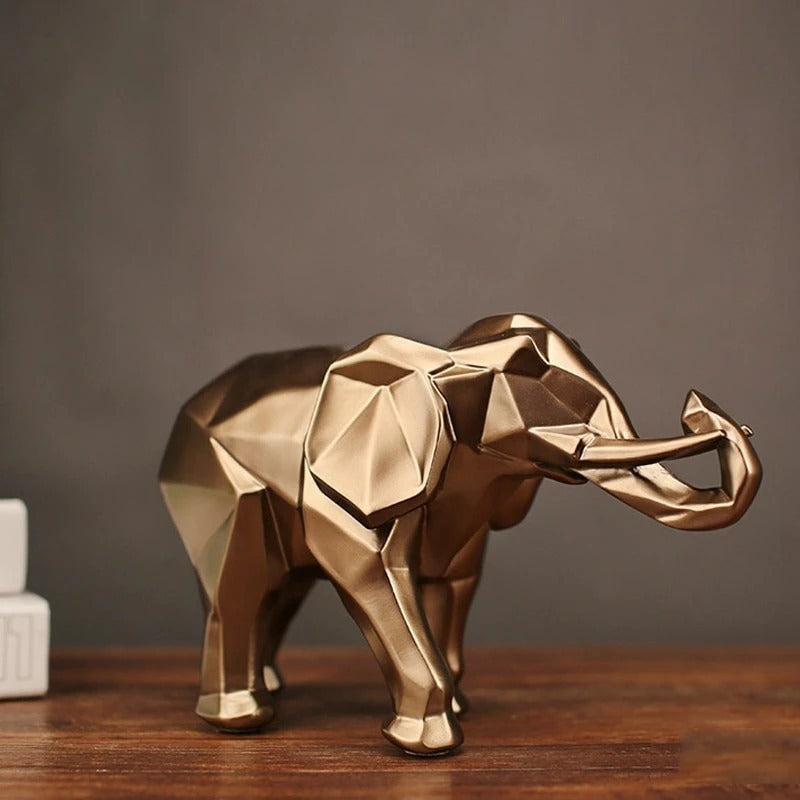 Gold elephant ornament