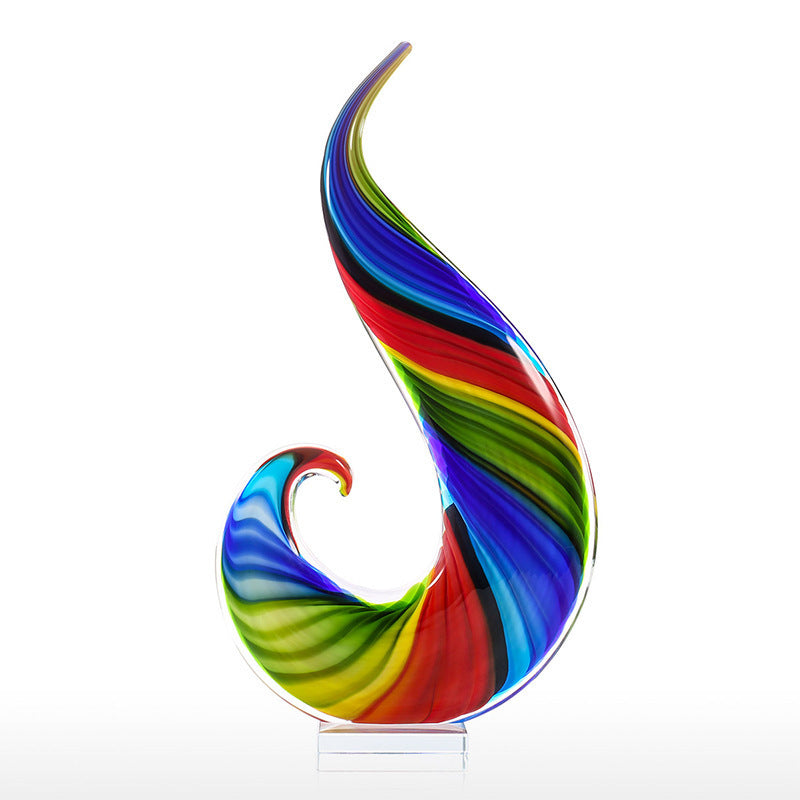 Glass art ornament