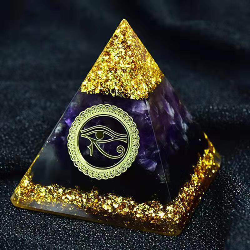 Crystal pyramid ornaments