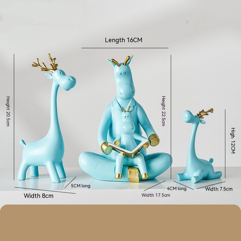 Giraffe family ornament