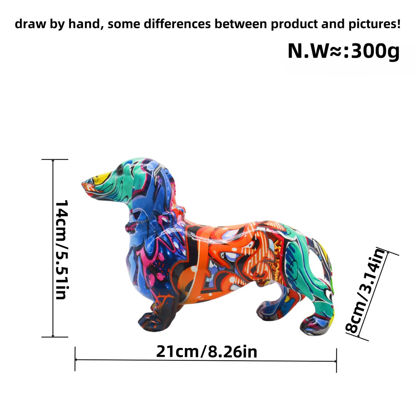 Colorful dog ornaments