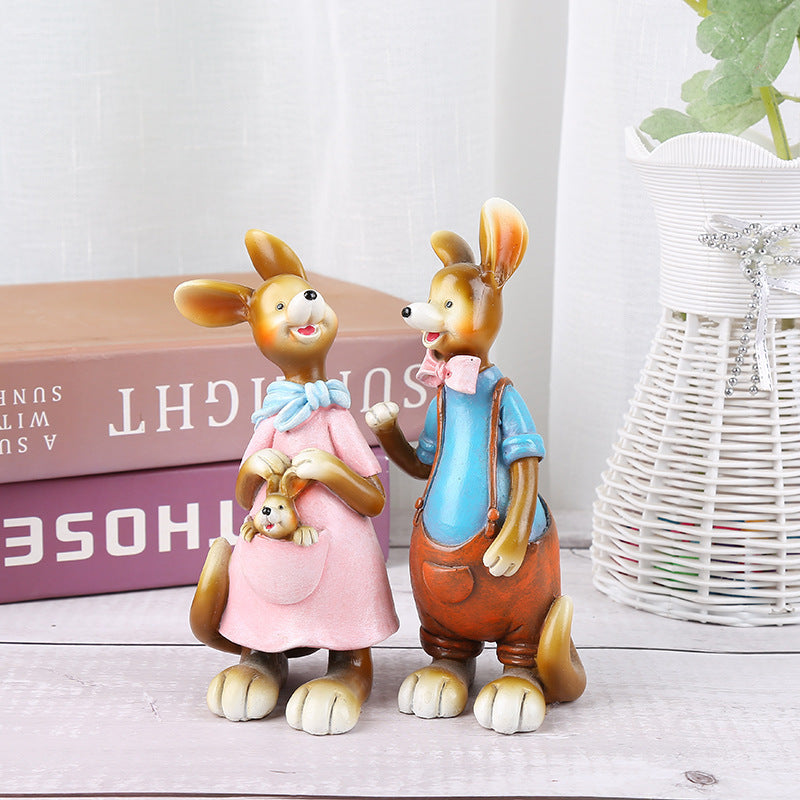 Kangaroo couple ornaments