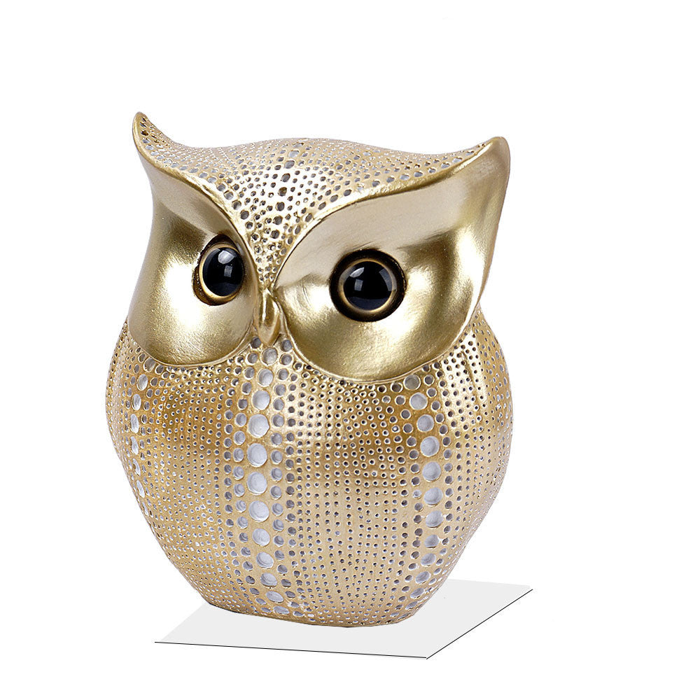 Gold owl ornament