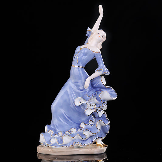 Dancing elegant lady ornament