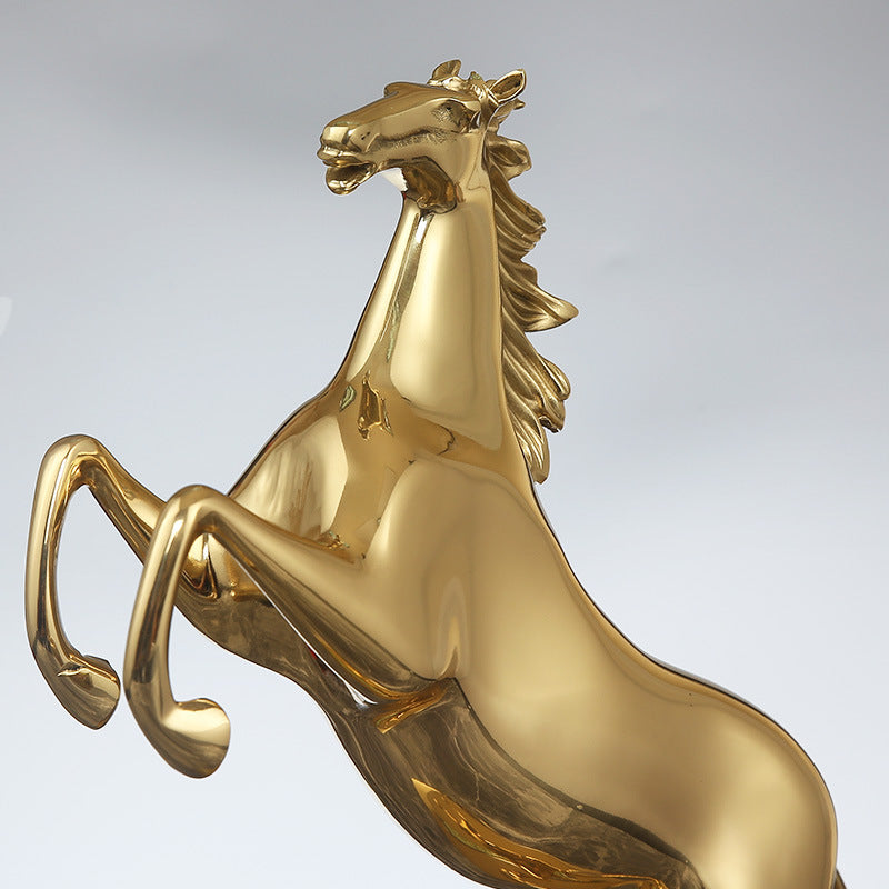 Gold horse ornament