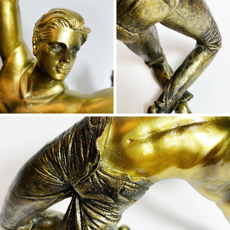 Dancing gold man ornament