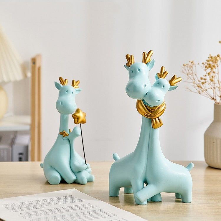 Giraffe family ornament