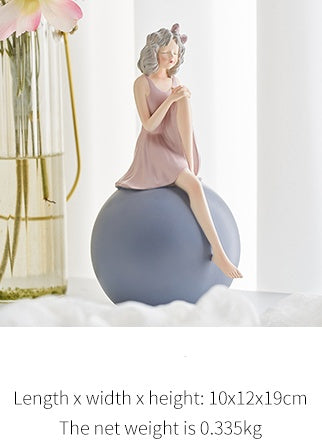 Bubble gum girl ornament