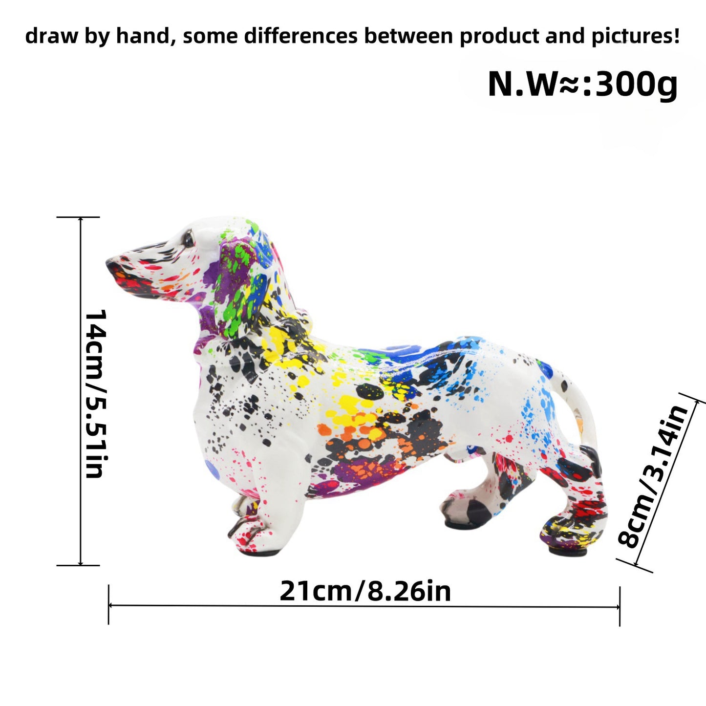 Colorful dog ornaments