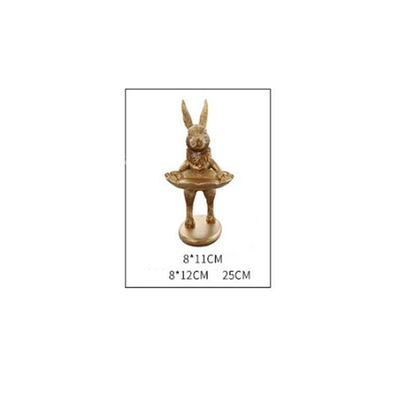 Gold rabbit ornament