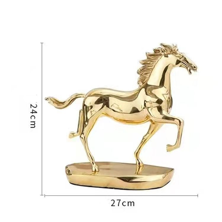 Gold horse ornament