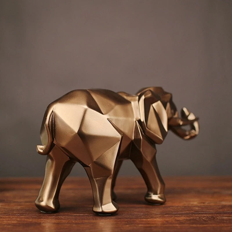 Gold elephant ornament