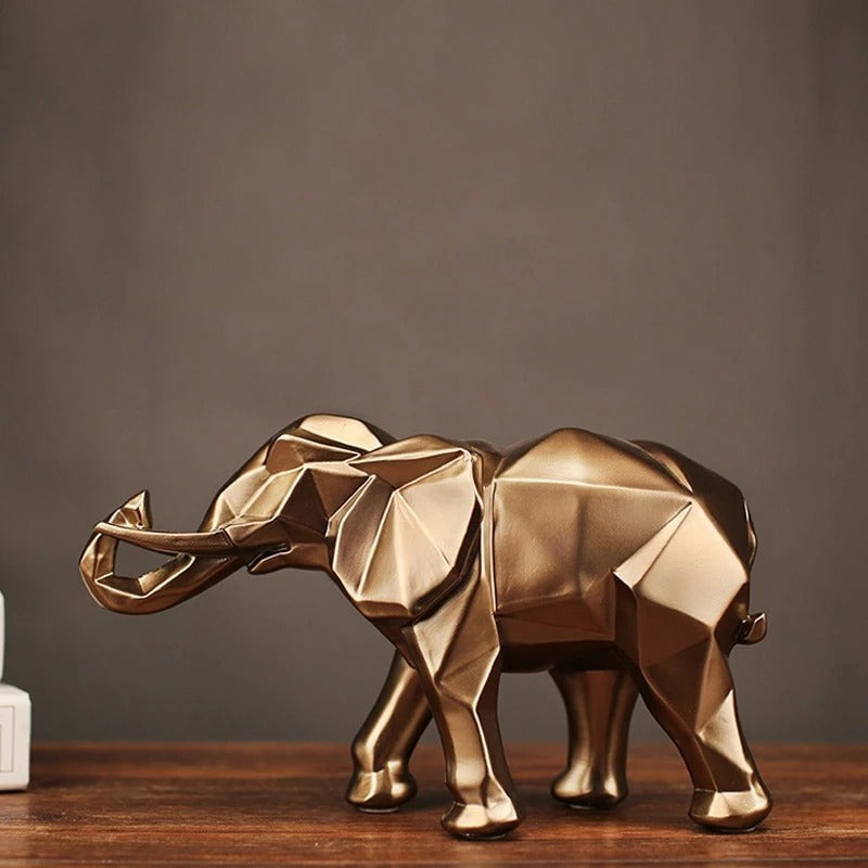 Gold elephant ornament