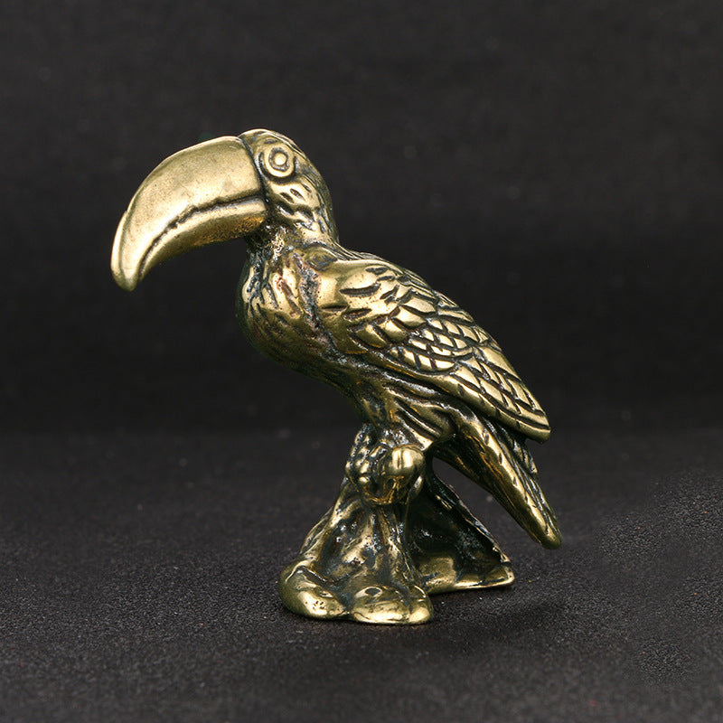 Gold parrot ornament