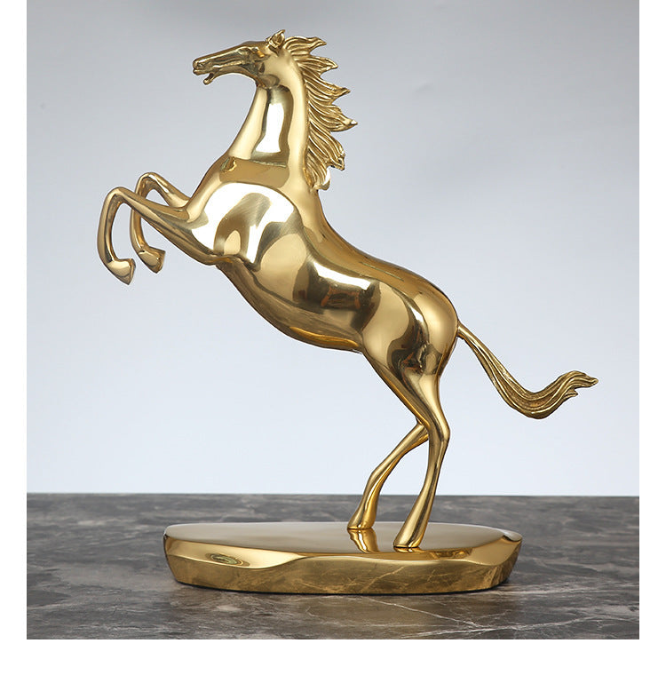 Gold horse ornament