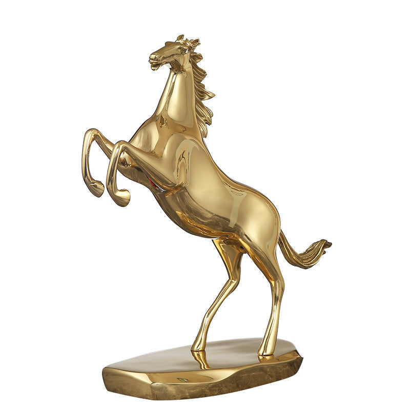 Gold horse ornament