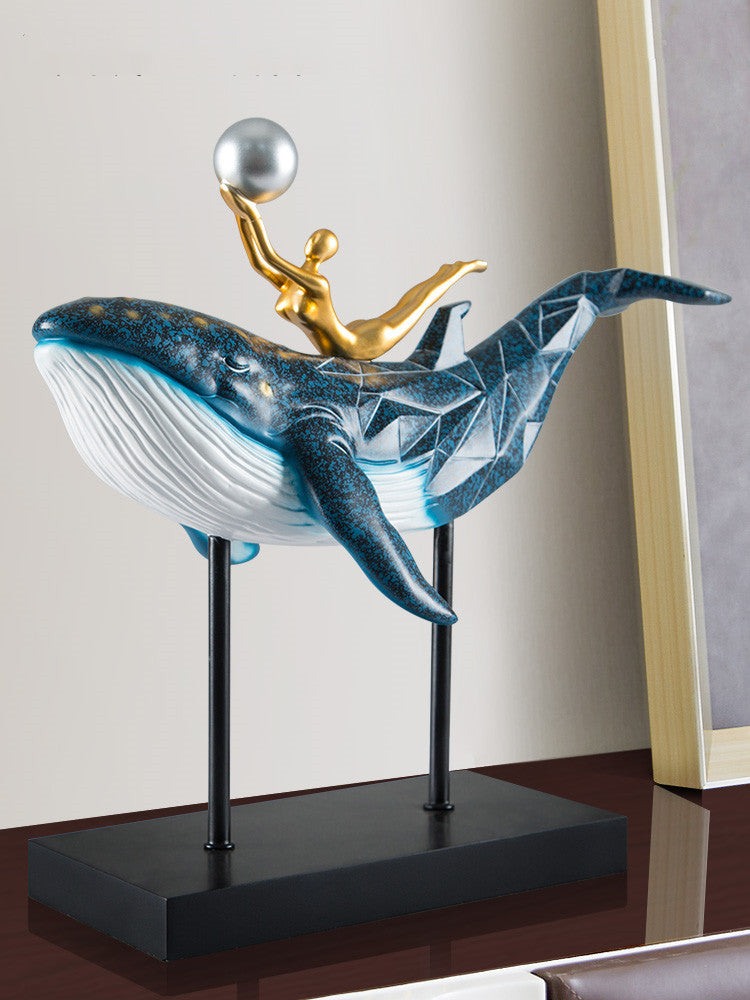 Whale ornament