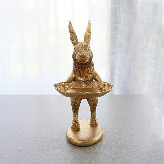 Gold rabbit ornament