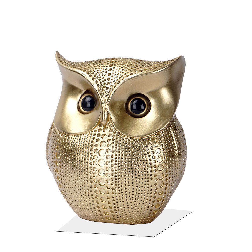 Gold owl ornament