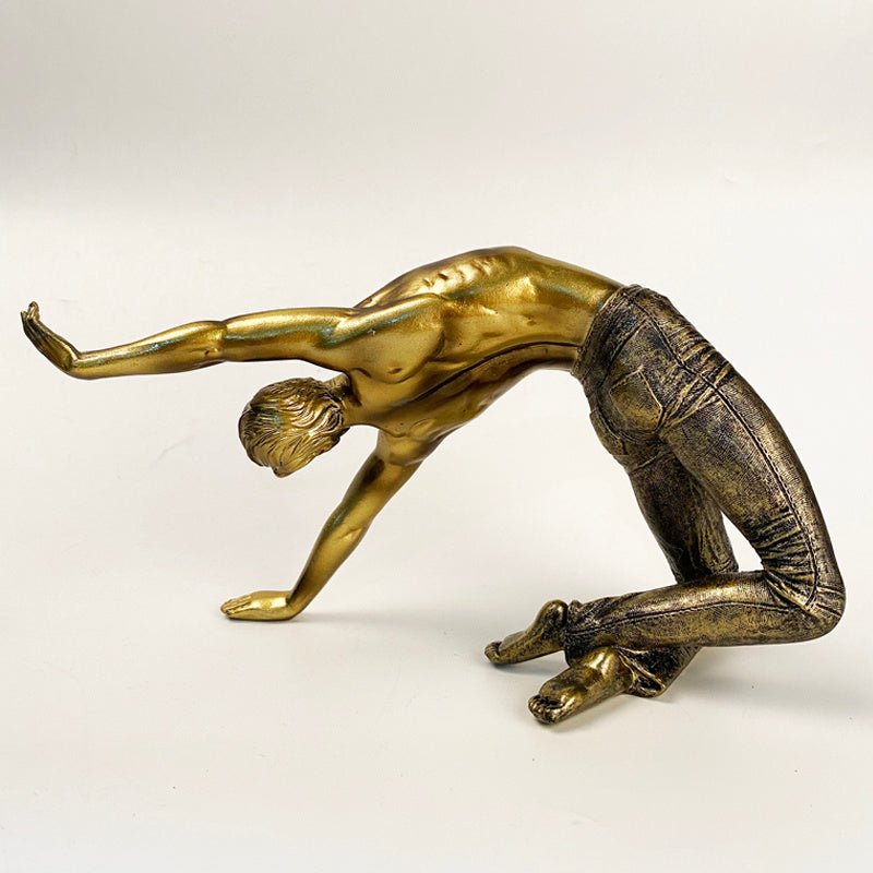 Dancing gold man ornament