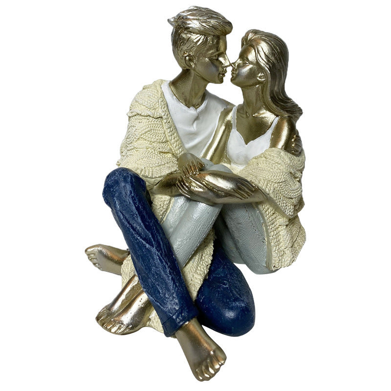 Lovely gold couple ornament