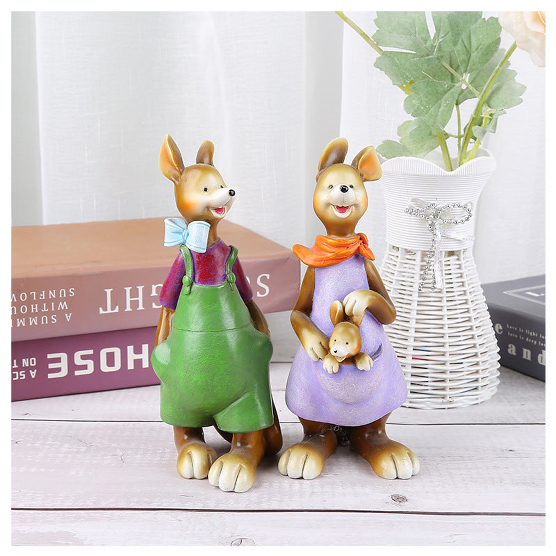 Kangaroo couple ornaments