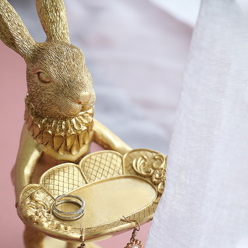 Gold rabbit ornament