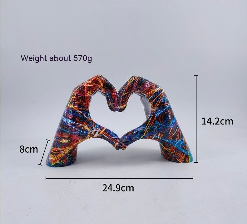 Graffiti love gestures ornament