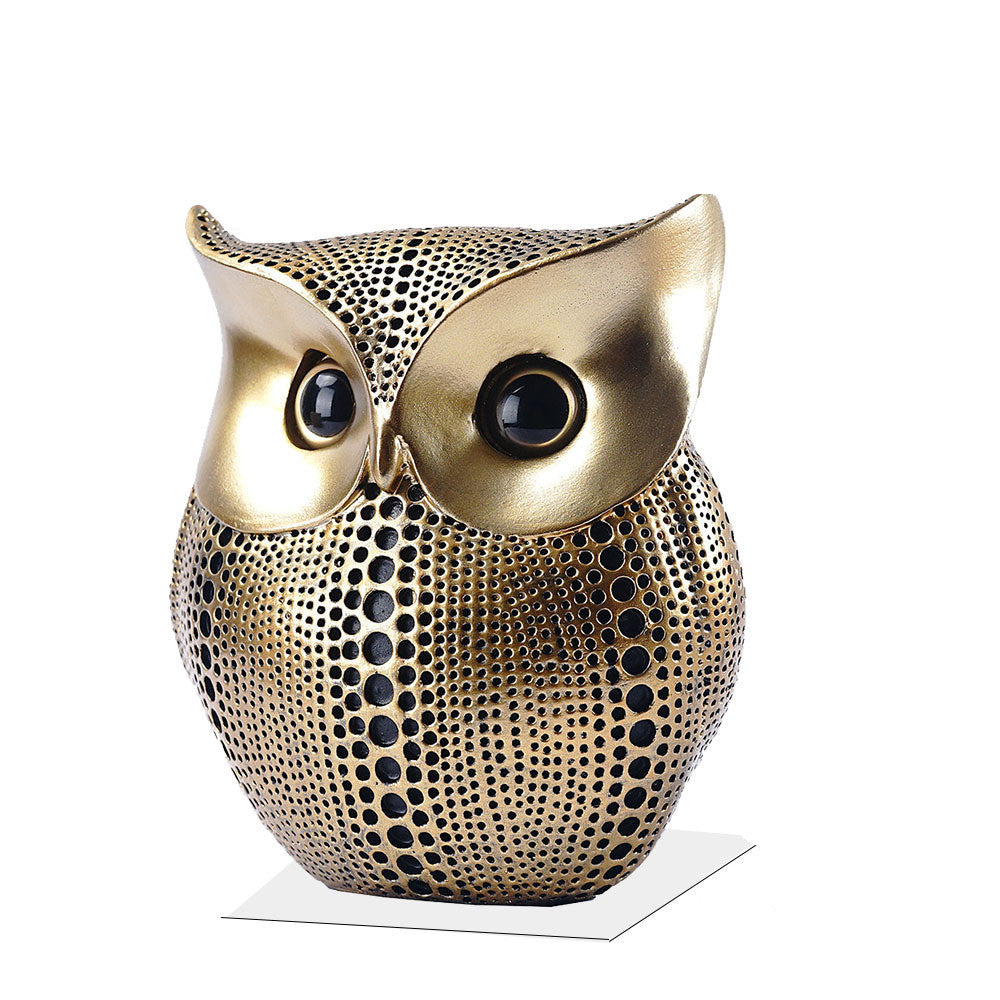 Gold owl ornament