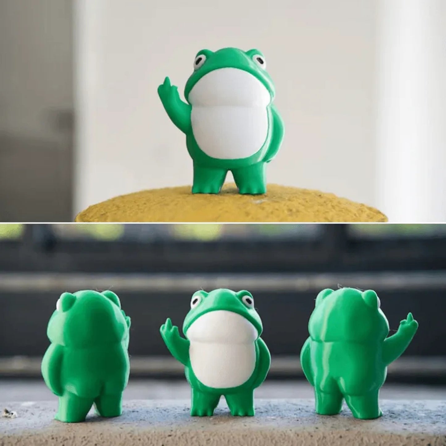 Cute frog ornament