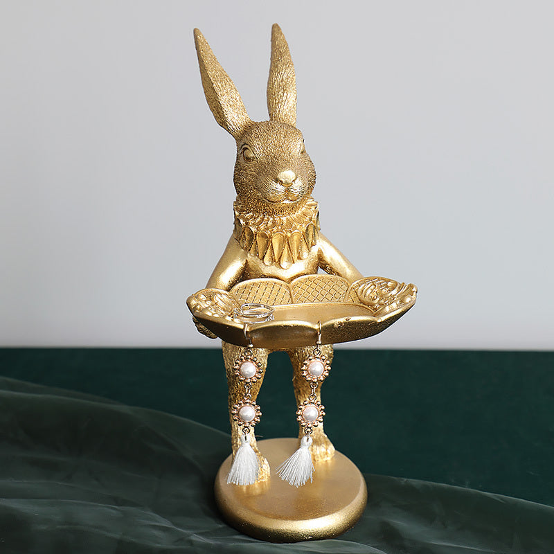 Gold rabbit ornament