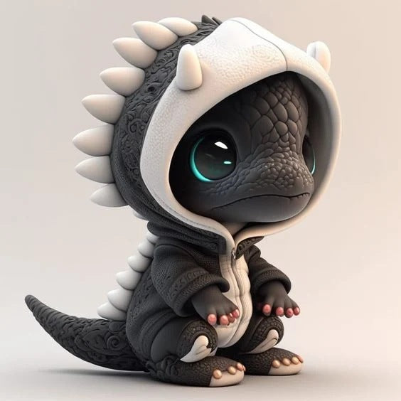 Cute baby dragon ornament