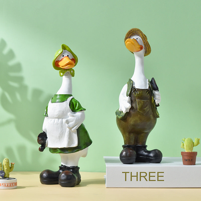 Lovely duck couple ornament