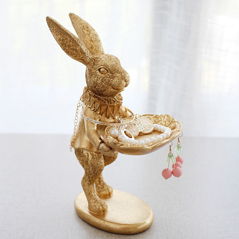 Gold rabbit ornament