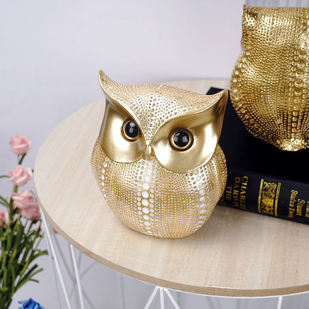 Gold owl ornament