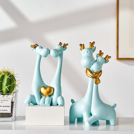 Giraffe family ornament