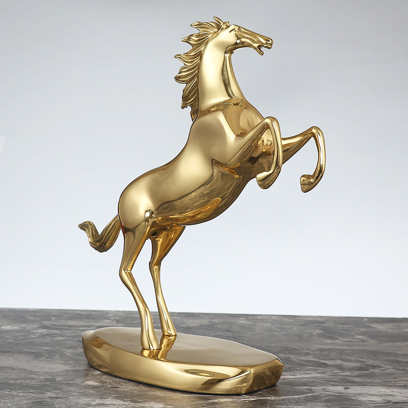 Gold horse ornament